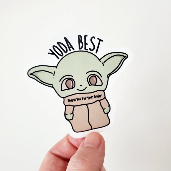 LoveBarbara Denim - LB062 Baby Yoda Poshmark Stickers  [Price Firm]